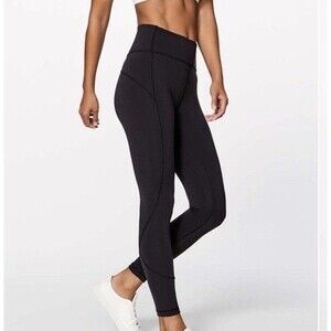 Lululemon Size 8 In Movement 7/8 Tight Everlux 25" Black